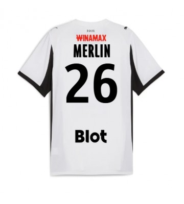 Stade Rennais Quentin Merlin #26 Replik Auswärtstrikot 2025-26 Kurzarm